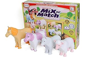 POPULAR PLAYTHINGS Magnetic Mix and Match Pastel Farm Animals