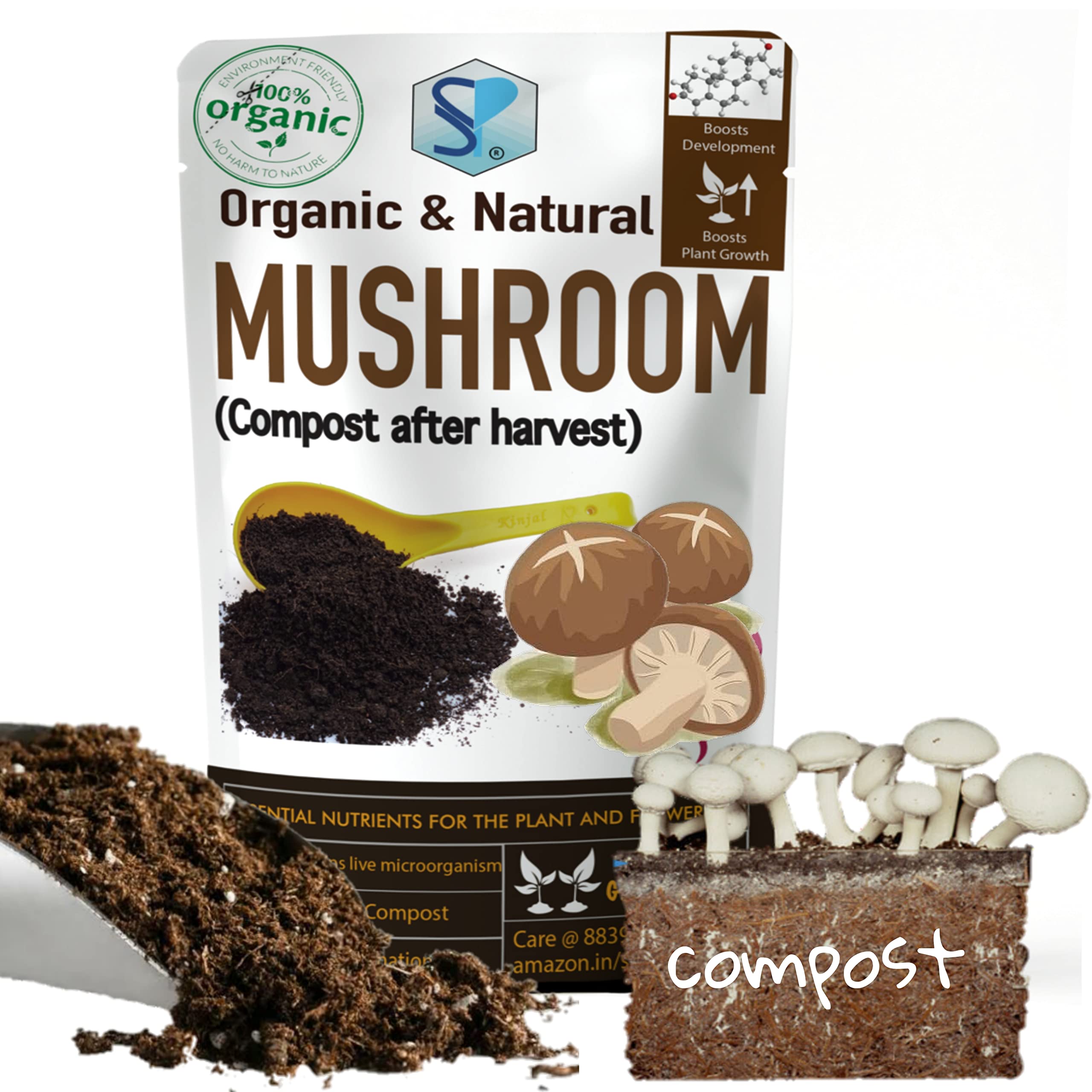 See full amazon price history chart for Shiviproducts Mushroom Compost fertilizer manure for plants Home Garden (900 g)| Rich in organic matter | Natural soil booster Shiviproducts Mushroom Compost fertilizer manure for plants Home Garden (900 g)| Rich in organic matter | Natural soil booster (B082RS8QFJ) Amazon Price History, Amazon Price Tracker
