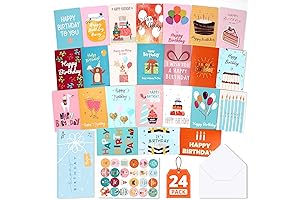 Taja Happy Birthday Card Sets for All Occasions