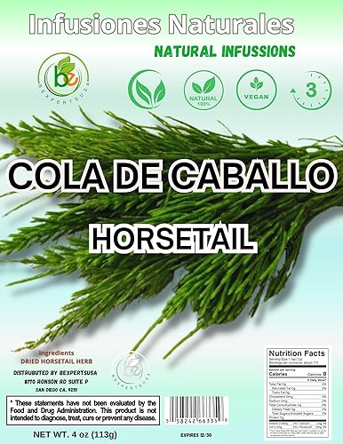 Miniatura 8 de Cola de Caballo TE (hierba cola de caballo 4 oz.) (3.99 oz), Cola de Caballo Hierba, té de planta cola de caballo, hierba de afeitar hoja suelta té