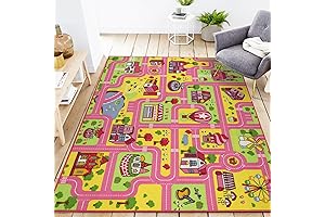 Kids Town Road Rug for Playroom: An Educational Adventure for Learning and Growth