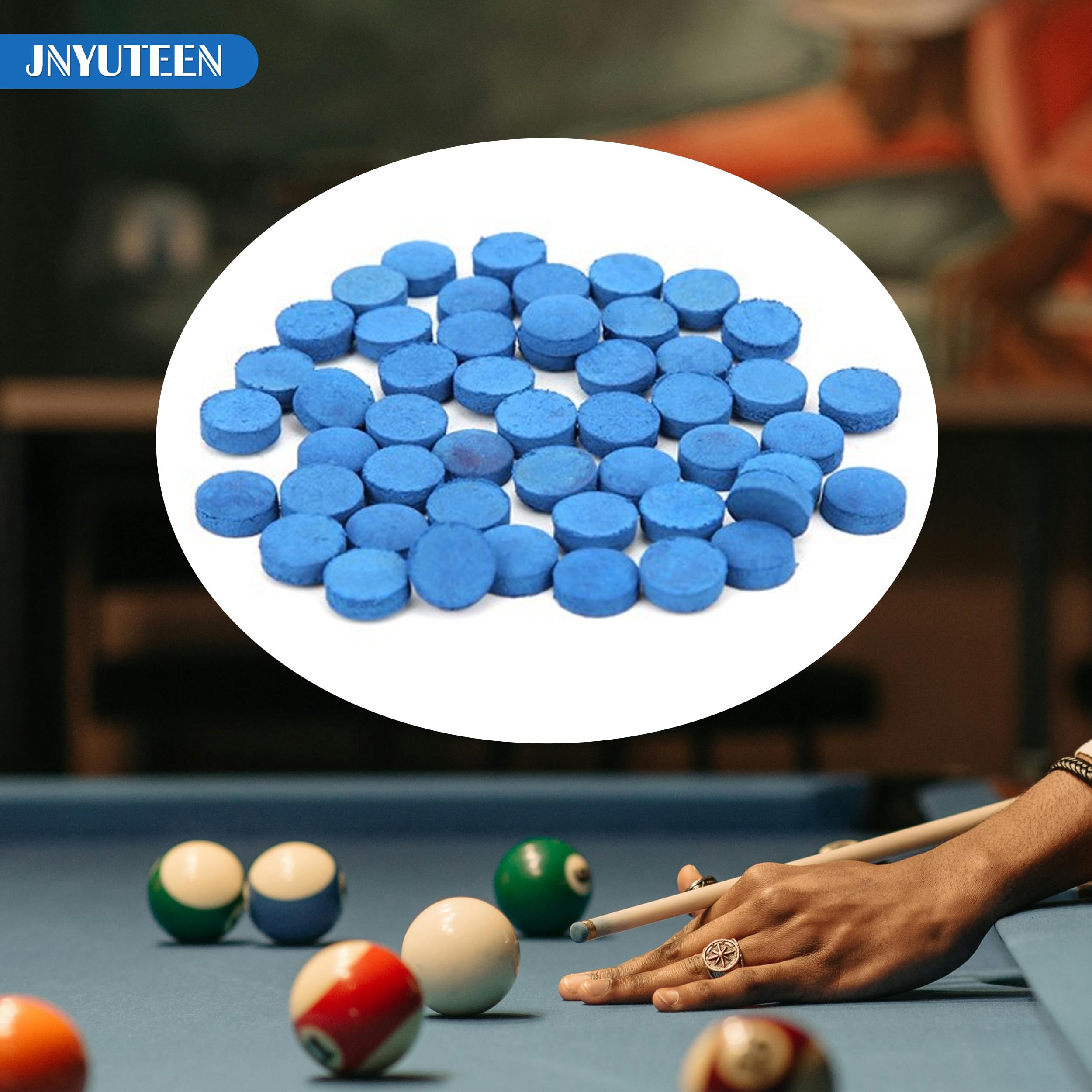 50 Piezas Puntas de Taco de Billar de 12 mm, Repuestos de Cuero Sintético para Tacos y Accesorios de Billar, Puntas para Pool y Snooker de 12 mm para Repuesto