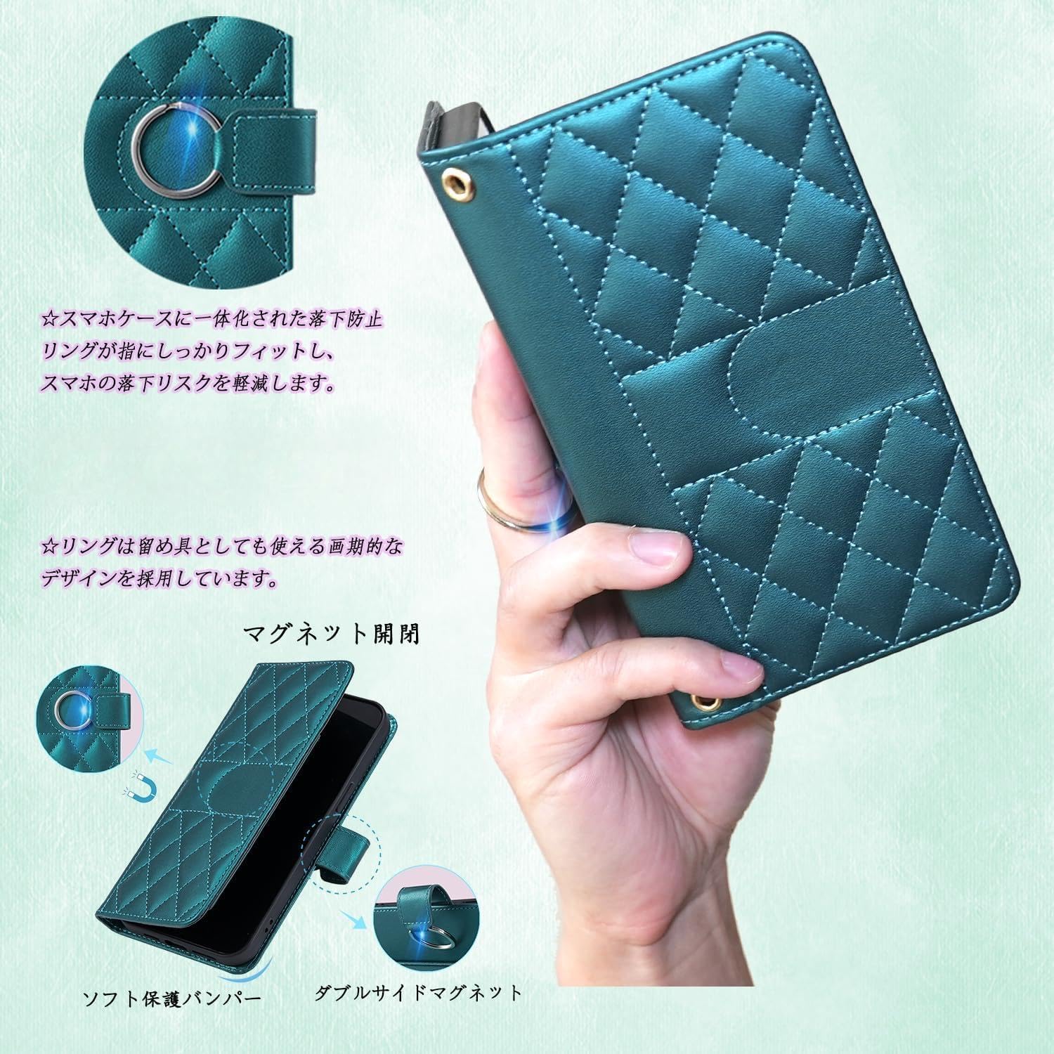 Amazon.co.jp: Vokpok iPhone 13/14 Case, Wallet Type, Book Type