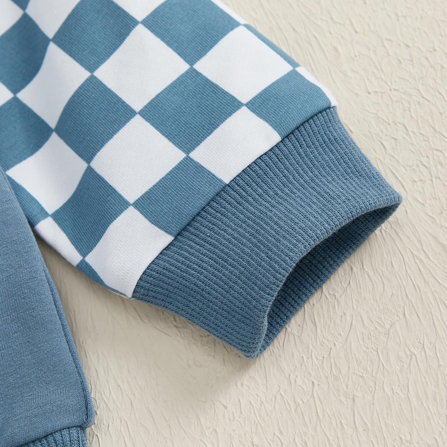 BeQeuewll Fall Winter Toddler Baby Boy Clothes 2Pcs Color Block Crewneck Sweatshirt and Pants Sweatsuit Little Boy Clothing - Image 8