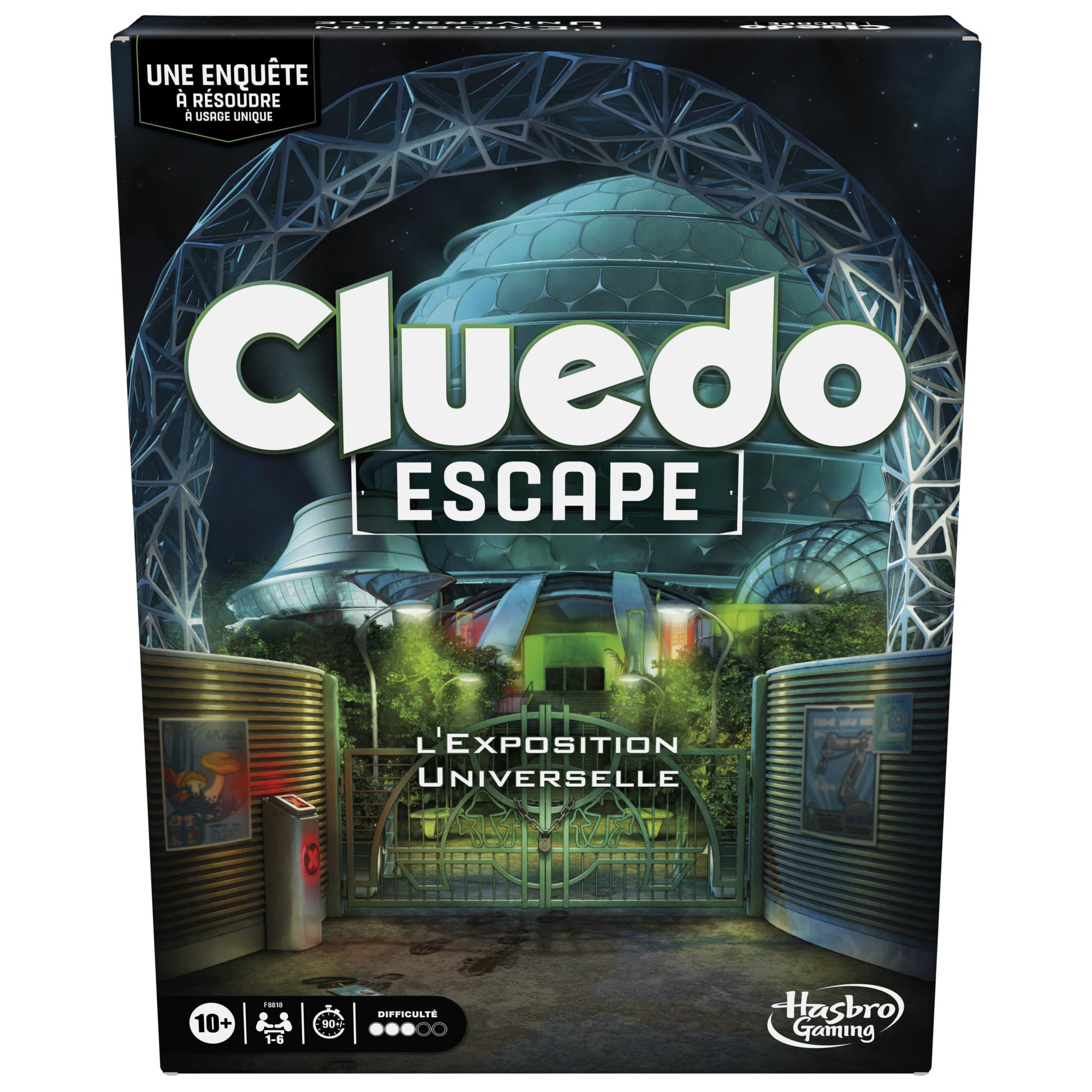 Cluedo Escape - The Universal Exhibition Board Game - Single Use Escape Game - French Version