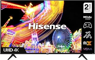 Hisense 43A6EGTUK (43 Inch) 4K UHD Smart TV, with Dolby Vision HDR, DTS Virtual X, Youtube, Netflix, Disney +, Apple Freeview Play and Alexa Built-in, Bluetooth WiFi (2022 NEW)