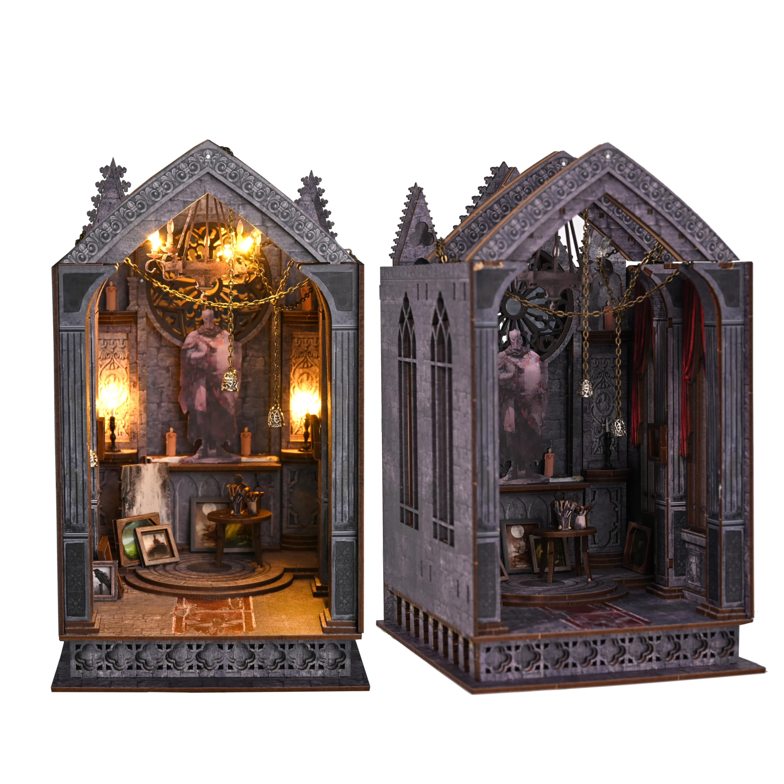 Amazon | Ahilmrn DIY ゴシックブックヌークキット ダーク