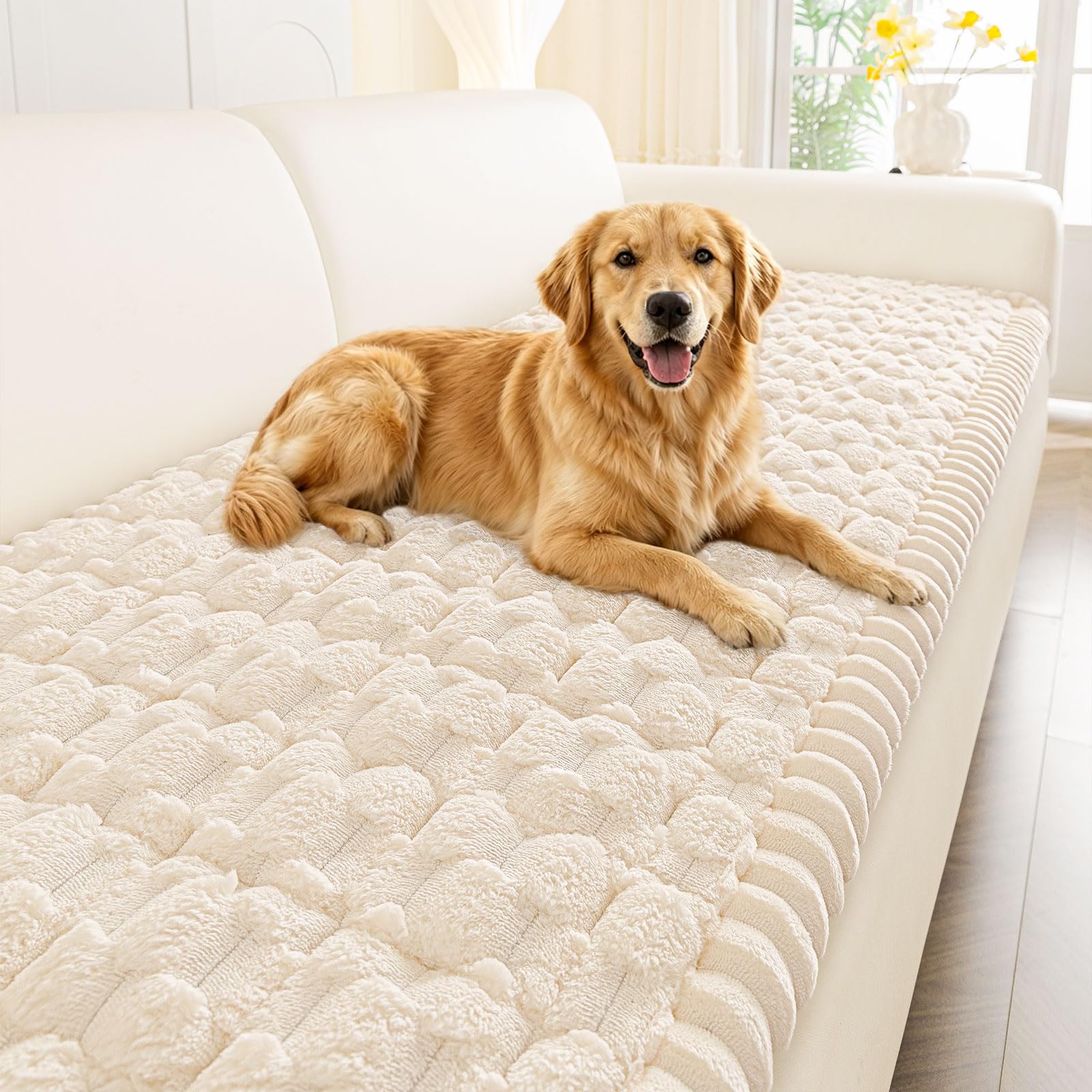 Smiry Fuzzy Flannel Couch Cover