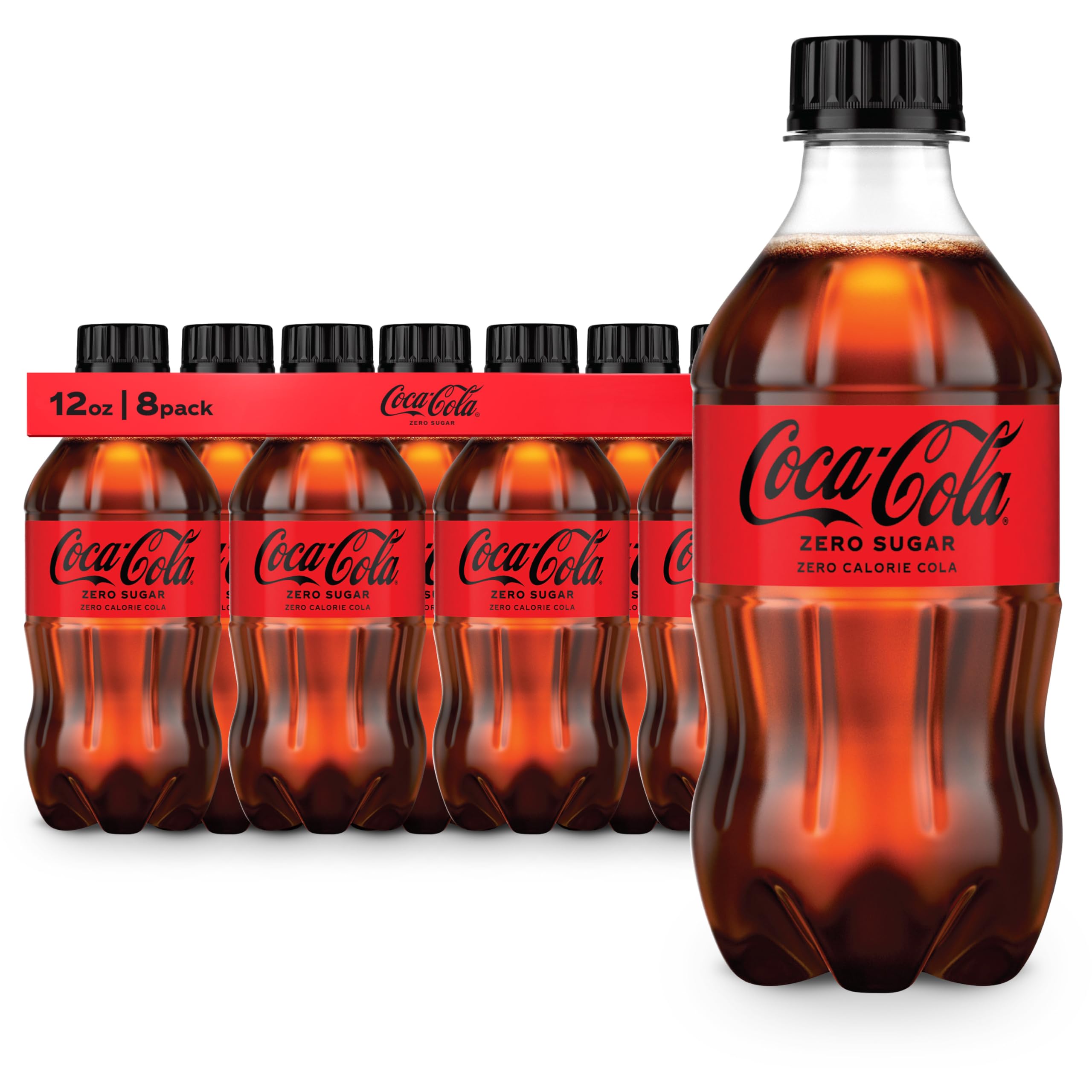 Amazon.com: Coca-Cola Zero Sugar Soda Soft Drink Bottles, 12 fl oz