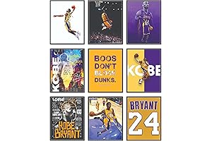 Kobe Bryant Poster: Unframed Set of 9 (8x10)