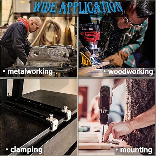 Miniatura 10 de Kyien Abrazadera C de acero inoxidable 304 de 2.559 in resistente abrazadera C para carpintería edificio de tigre, abrazadera ajustable de apertura