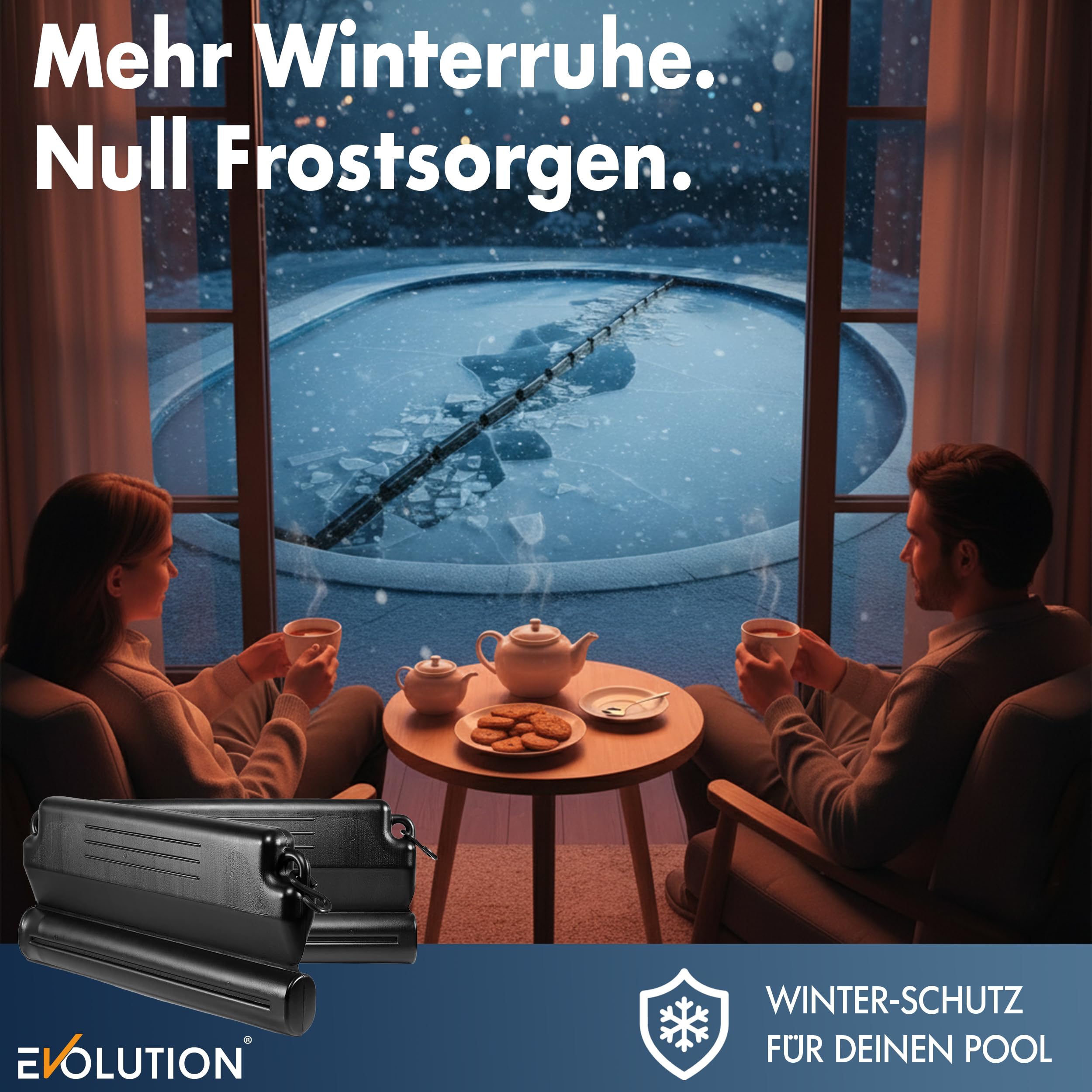Evolution Lot de 12 flotteurs d'hivernage de 50 cm chacun - Pour la formation de glace - Piscine