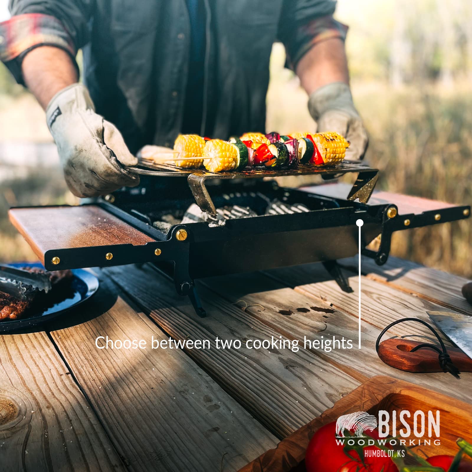Amazon.com: Happy Hibachi Charcoal Grill by Bison Woodworking