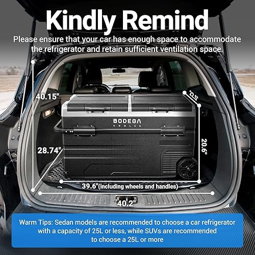 Miniatura 2 de Refrigerador de 12 voltios para auto y casa rodante de BODEGACOOLER, control de dos zonas mediante aplicación, congelador portátil de 121 cuartos de