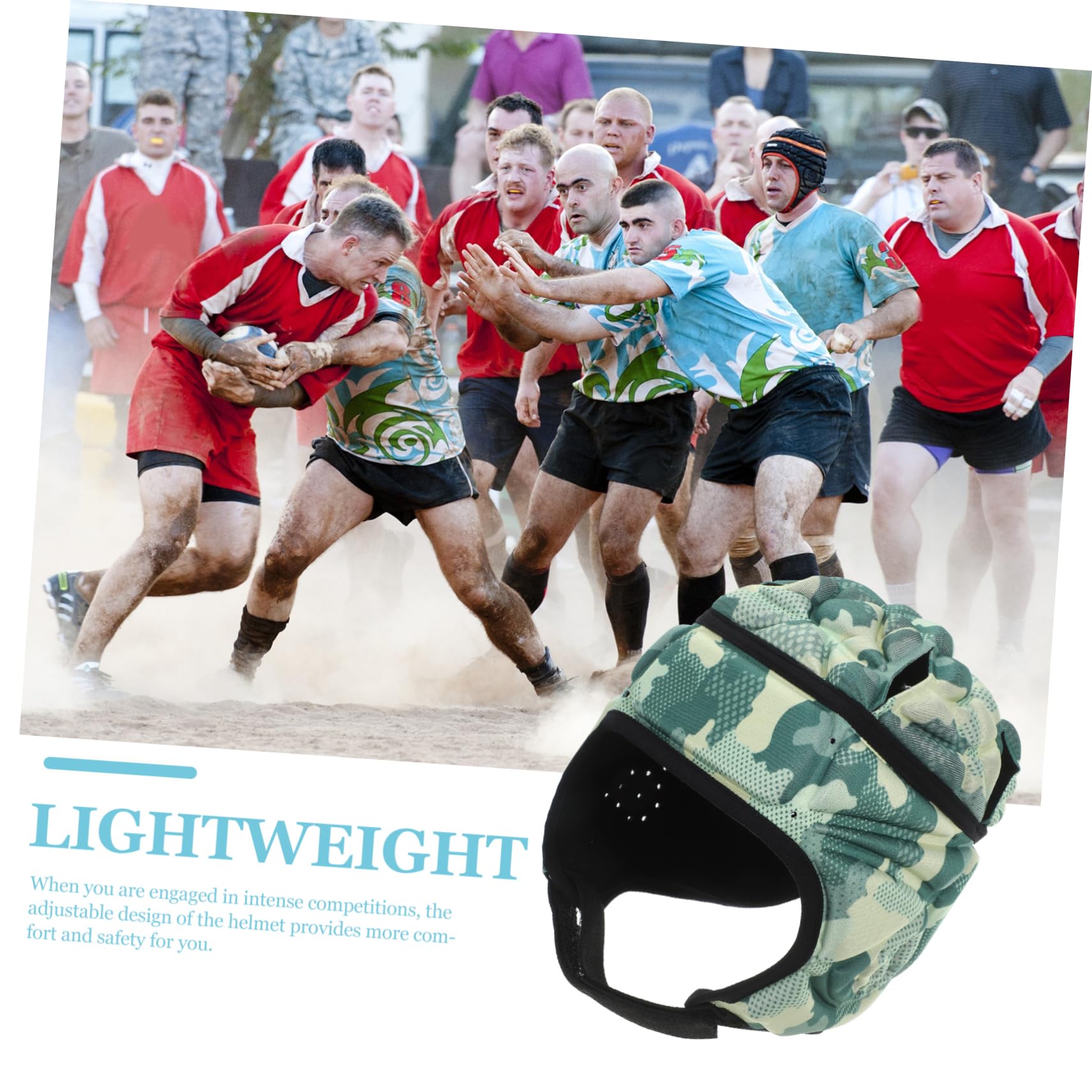 4 Piezas Tapa de Parachoques Juventud Cascos Casco de fútbol Juvenil Casco Deportivo Equipo de protección de Rugby Gorra de Rugby Casco de Portero Esponja