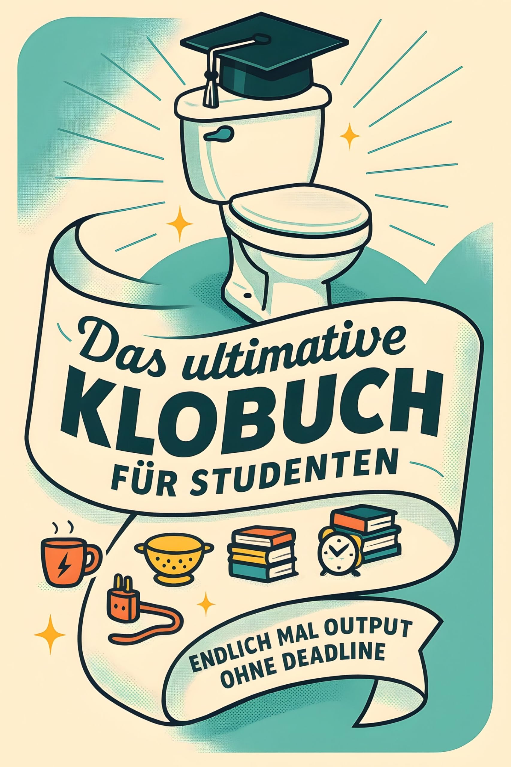 Das ultimative Klobuch für Studenten: Endlich mal Output ohne Deadline. Lustiges Geschenk mit Lifehacks, Fun Facts und Geschichten