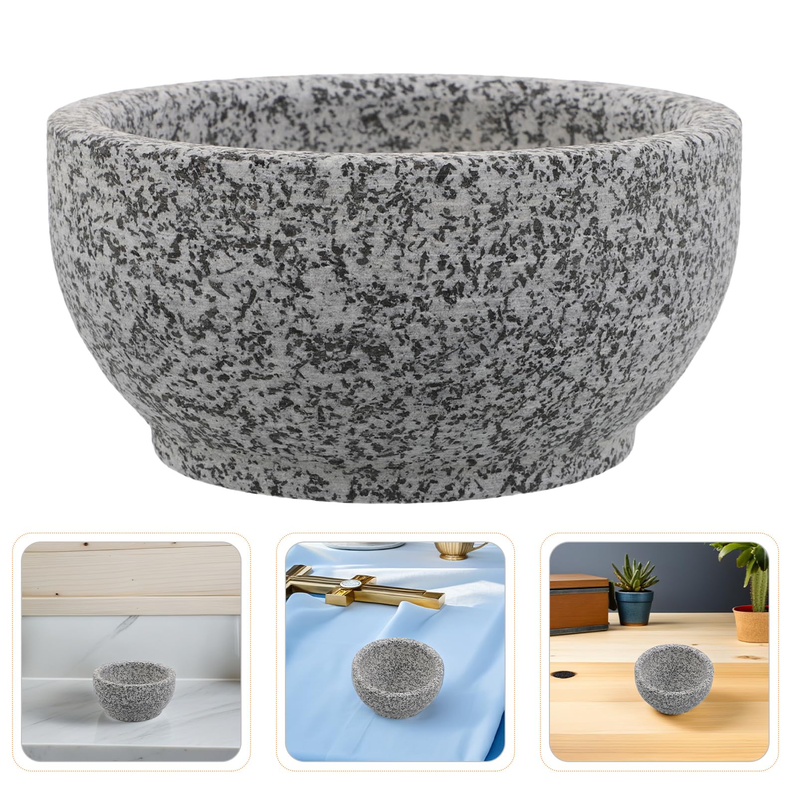 UKCOCO Naturstein Aromatherapie Duftdiffusor 14cm Hitzebeständig mit Saunaölhalter für Heimsauna und Dampfbad Geeignet für Entspannende Saunagänge