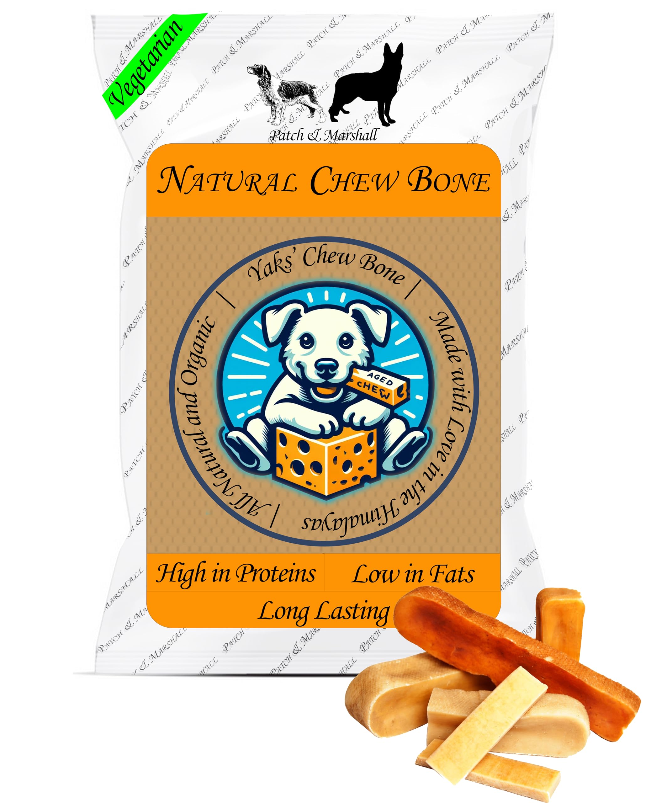 Patch & Marshall Himalayan Cheese Yak Dog Chew | Long Lasting Rawhide Free, Stain Free, Protein Rich | Natural, Healthy & Safe | No Lactose, Gluten Or Grains | Small Pack, 250grams (B0CLVLG8RS) Amazon Price History, Amazon Price Tracker