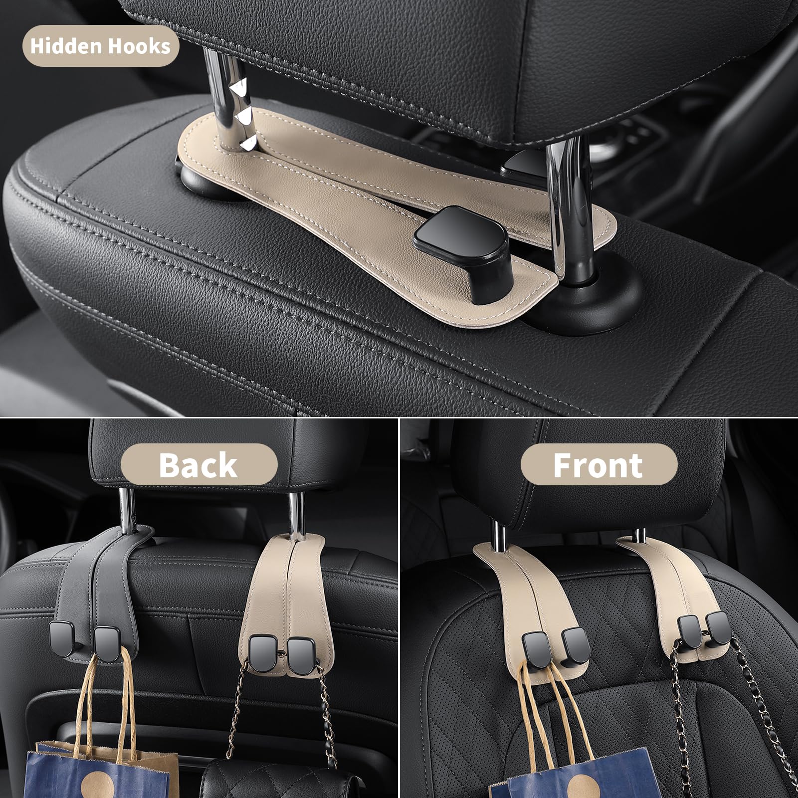 Gancho Asiento Organizador Reposacabezas Auto X 2 Unid | Cuotas Sin Interés