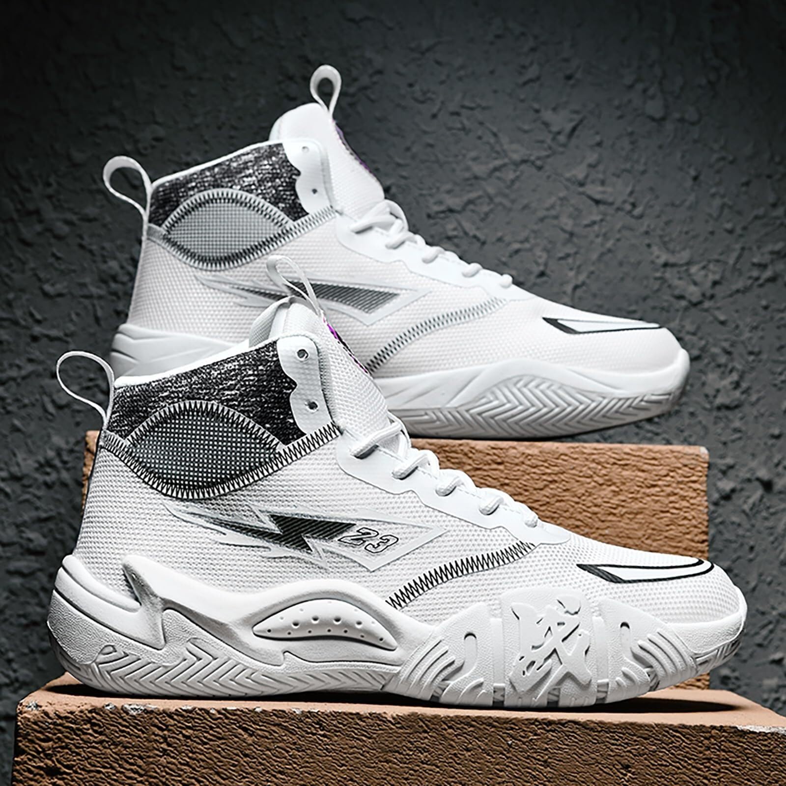 Zapatillas de Baloncesto Unisex Alta Transpirables para Jóvenes