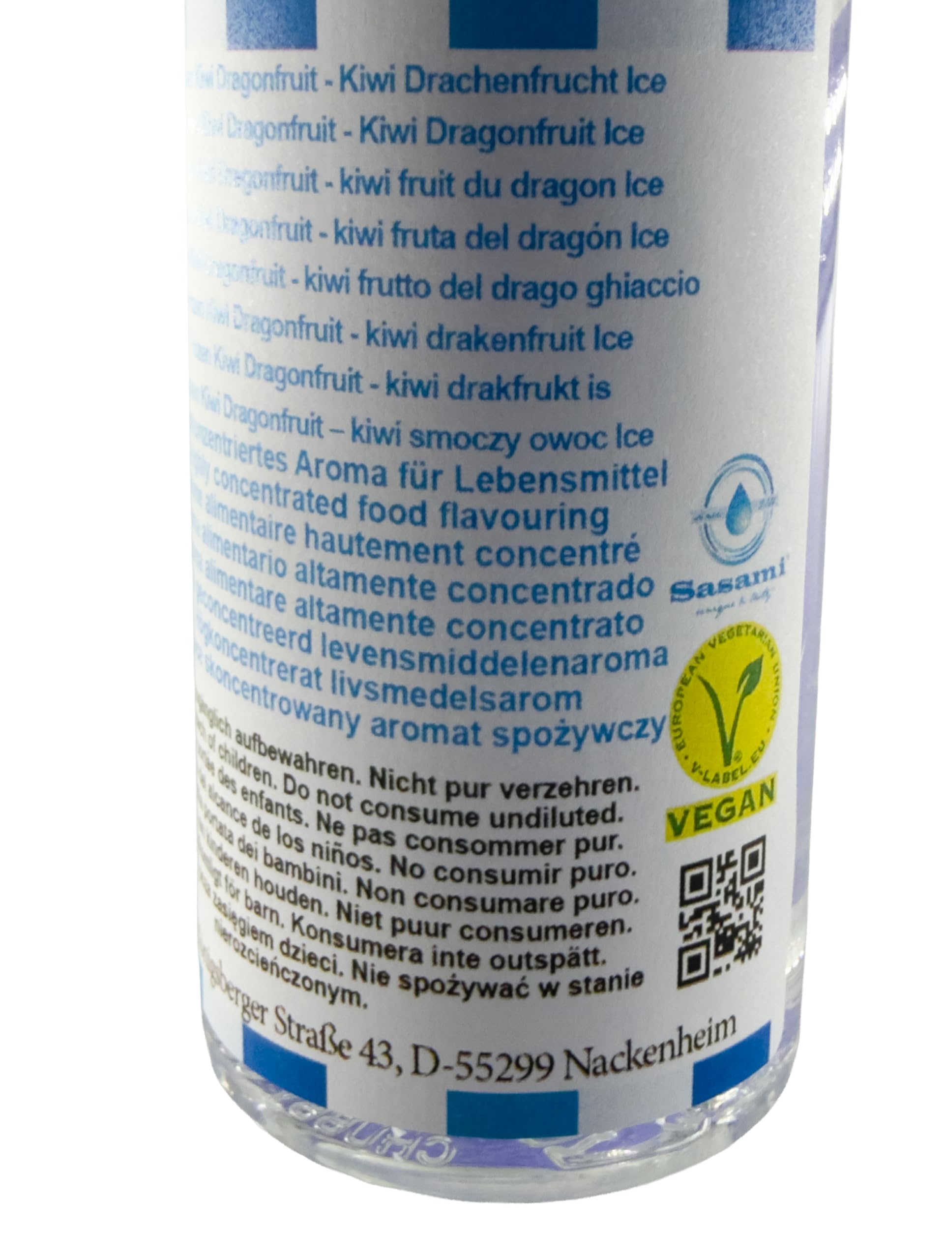 Frozen Kiwi Dragonfruit - kiwi frutto del drago ghiaccio aroma concentrato - vegano - Sasami - 100ml