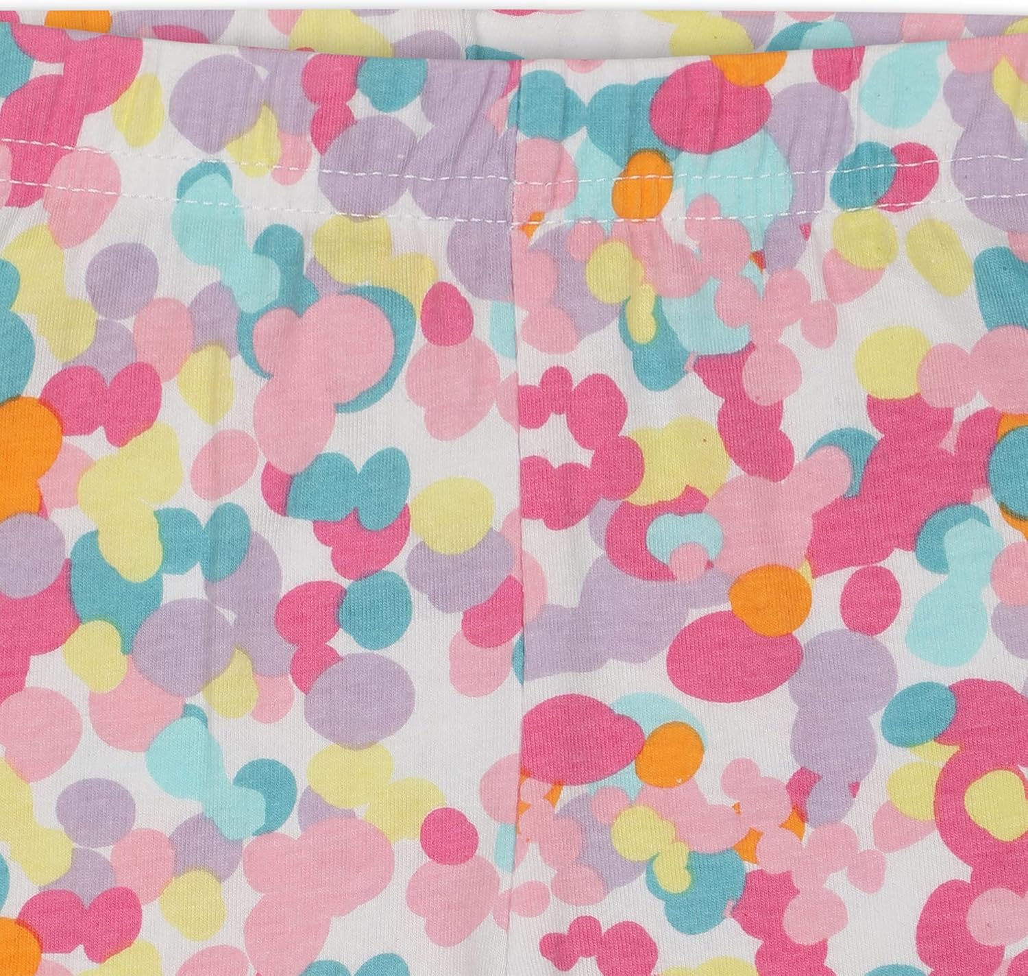 Disney Minnie Mouse Girls Short Sleeve T-Shirt and Legging Pants Set for Infant, Toddler and Little Kids - Image 7