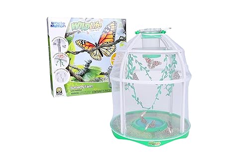 Uncle Milton Butterfly Farm Live Habitat - Observe Caterpillars Transform