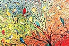 Buyartforless BUY ART FOR LESS Officially Licensed Tree Birds by Jennifer Lommers Art Poster - 36 x 24 Inch - Decorative Print - Poster Paper - Ready to Frame