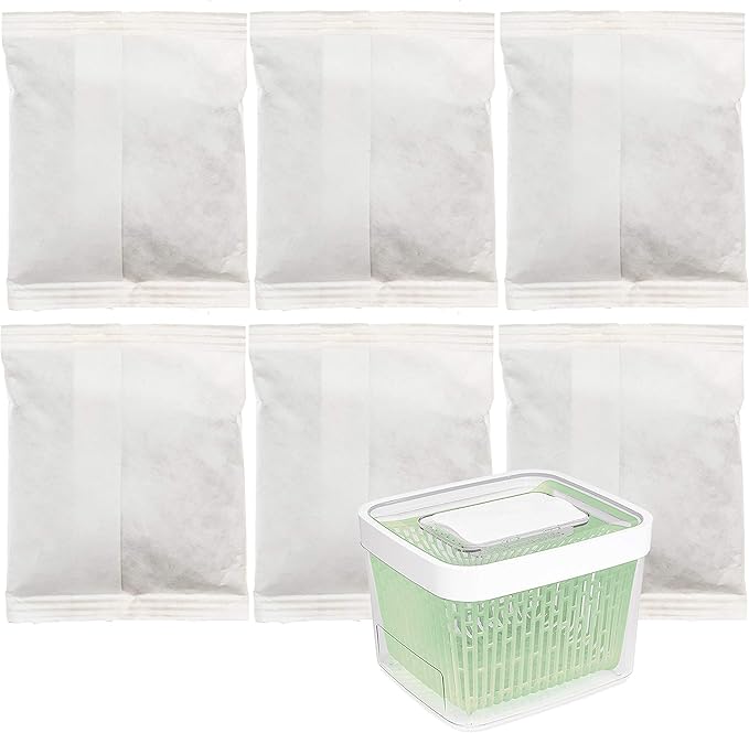 Impresa 6 Pack Greensaver Produce Preserver Filter Refills Compatible With OXO