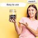 ROUSRIE Pack of 84 Reusable Waterproof Black Same Shape Mason Jars Labels Kitchen Pantry,Spice Jars Glass Bottles – Best Stickers & Organizing Label with White Pencil gallery image