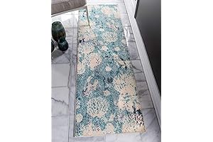 2x7 Coral Lobster Shells Runner Rug for Coastal Living