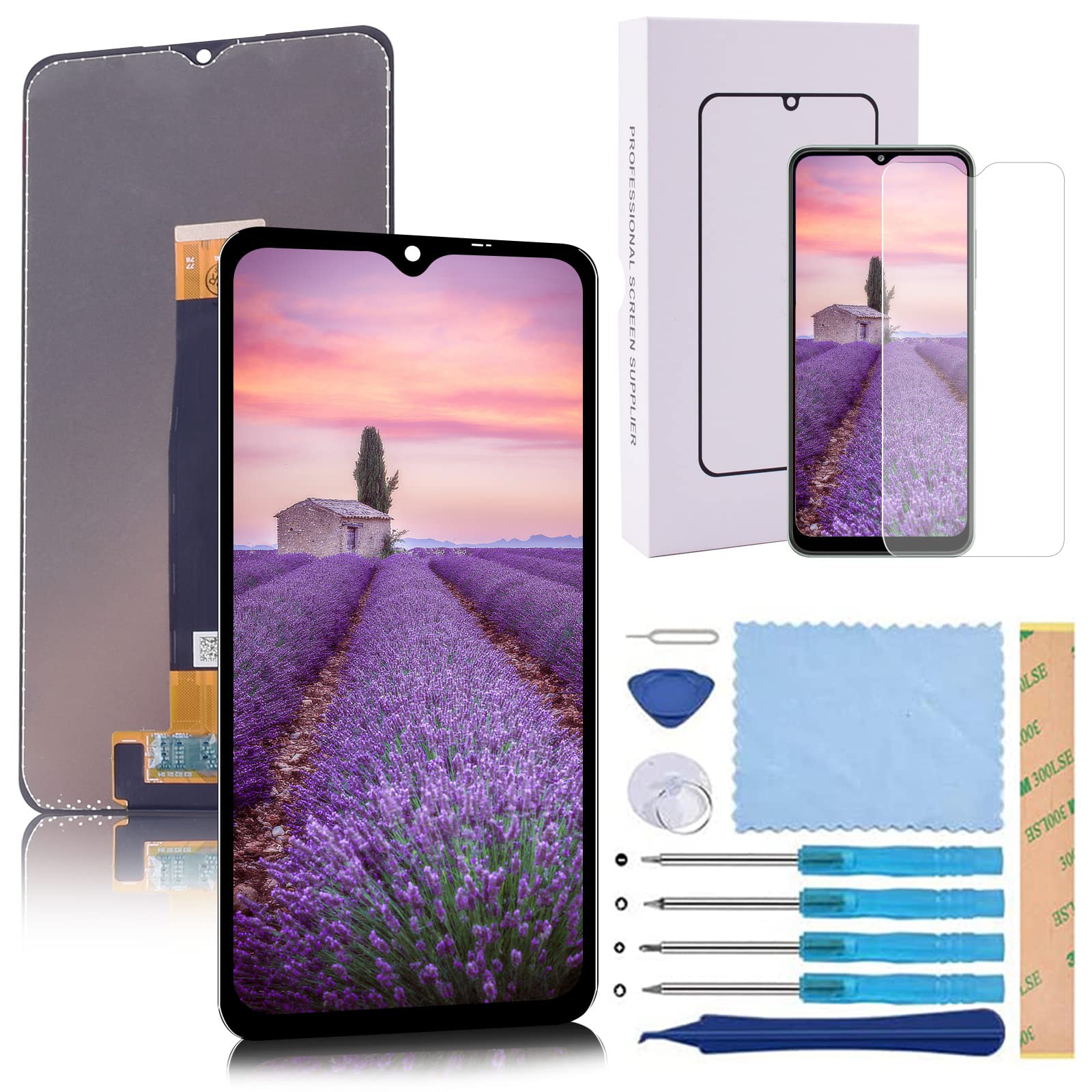 YARUI Screen Replacement Compatible with Samsung Galaxy A13 5g, A13 LCD Touch Display Screen Digitizer（Not for SM-A135F-4g version）+ Tools+1 Tempered Glass Screen Protector