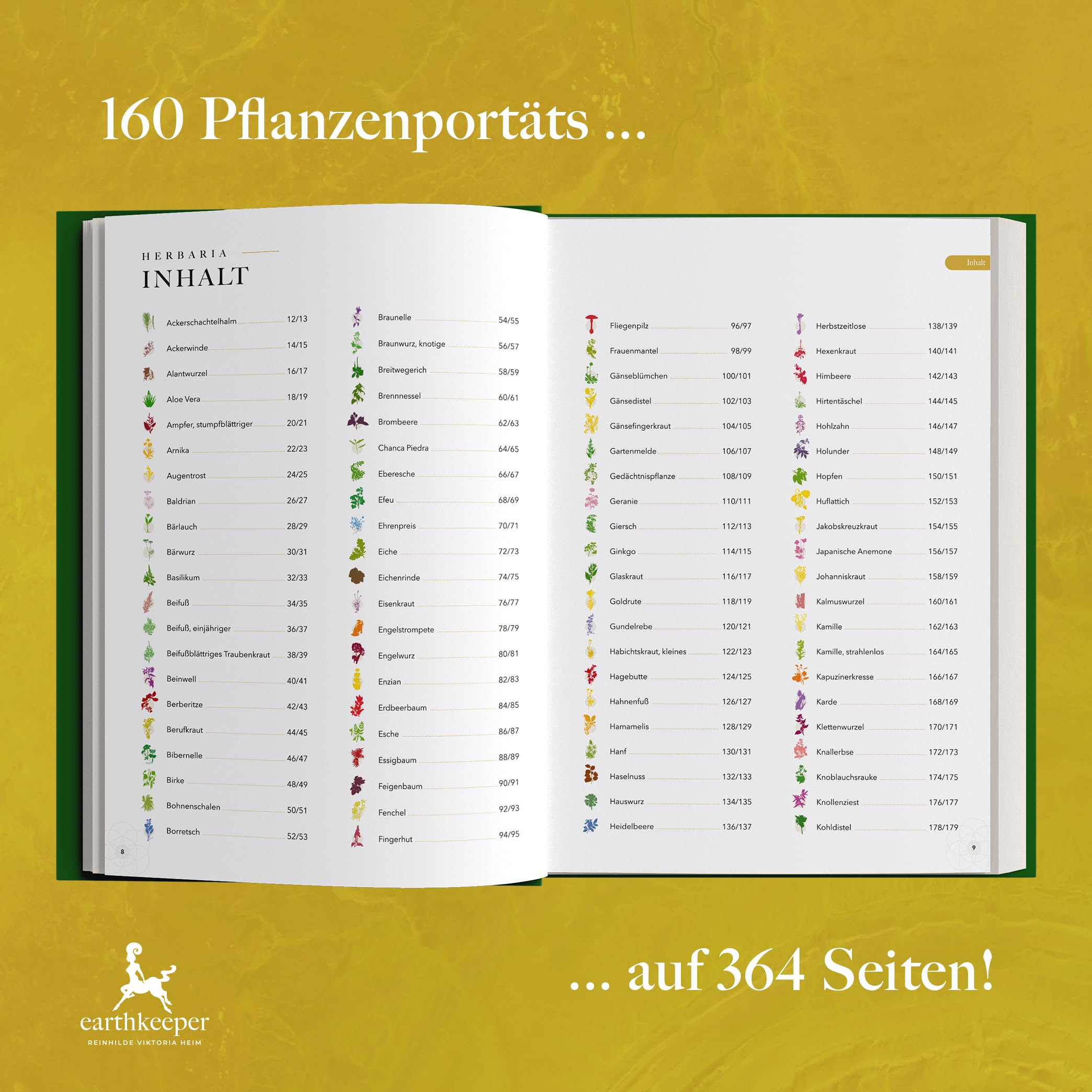 Herbaria: 160 kraftvolle Heilpflanzen für Körper, Herz & Seele mit Rezepten & Ritualimpulsen