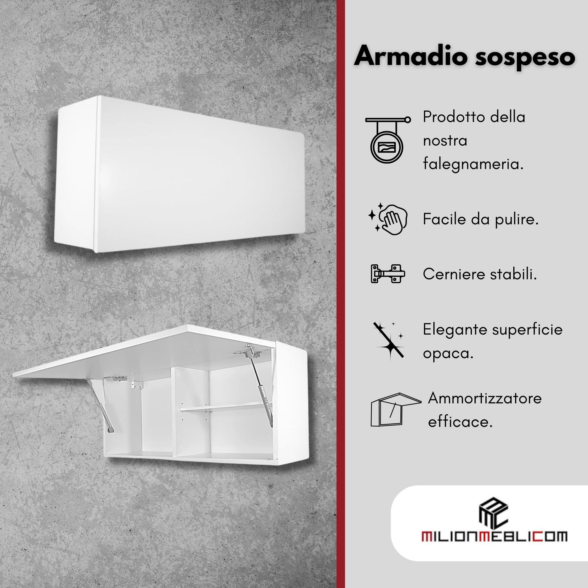 Mobiletto Pensile Da Bagno Laura Salvaspazio - Armadietto Sospeso Con Apertura Telescopica, Bianco Opaco, 30x90x23 Cm - Foto 10