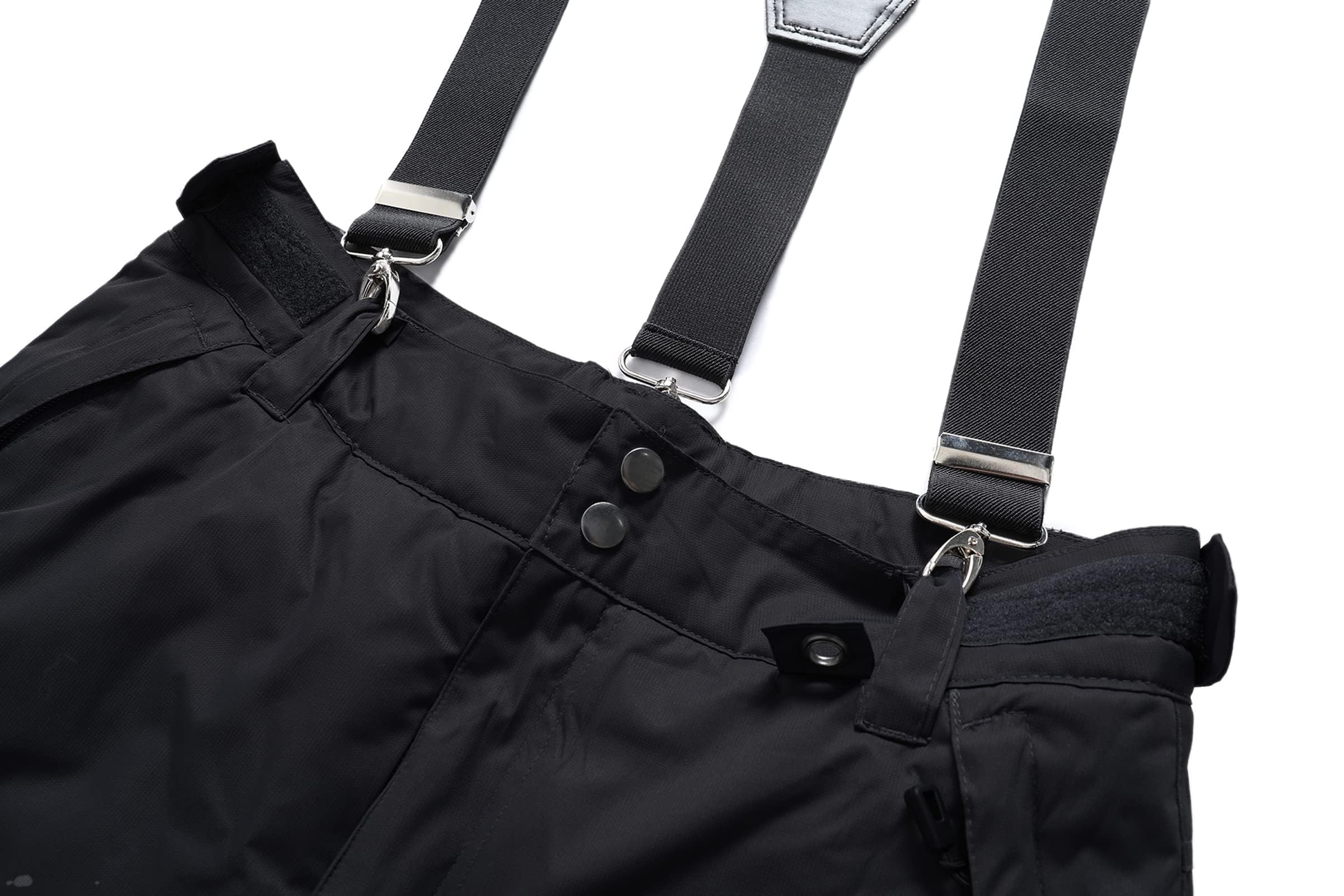 BenBoy Softshell Pantalones de esquí Impermeable Térmico Senderismo Nieve Escalada Invierno Peto
