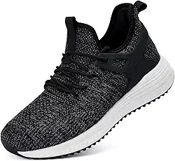 Tênis de corrida feminino – Tênis de treino para caminhada, academia, leve, atlético, confortável, casual, com espuma de memória