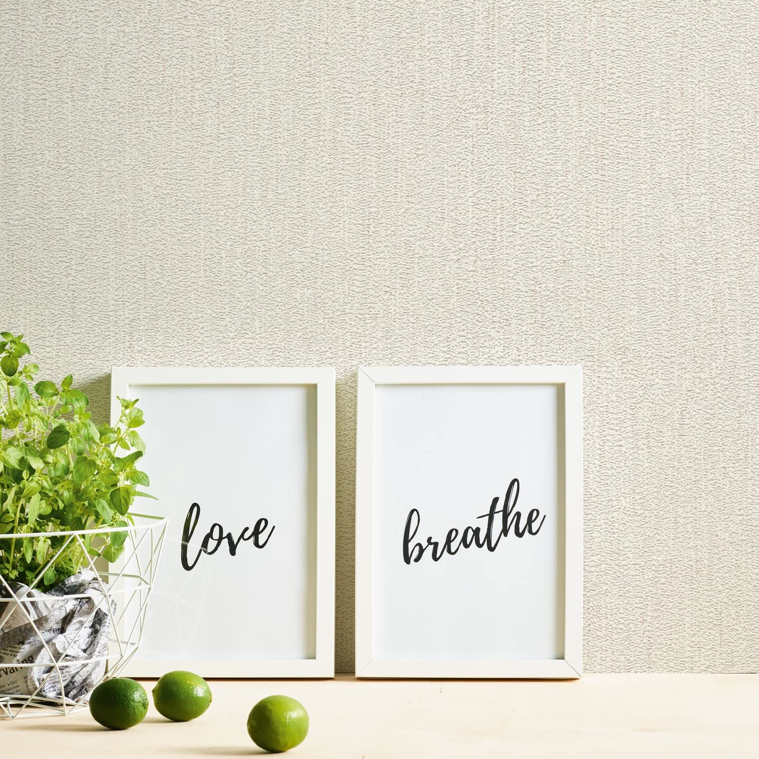 Papier peint texturé non tissé blanc crème pour masquer les imperfections des murs