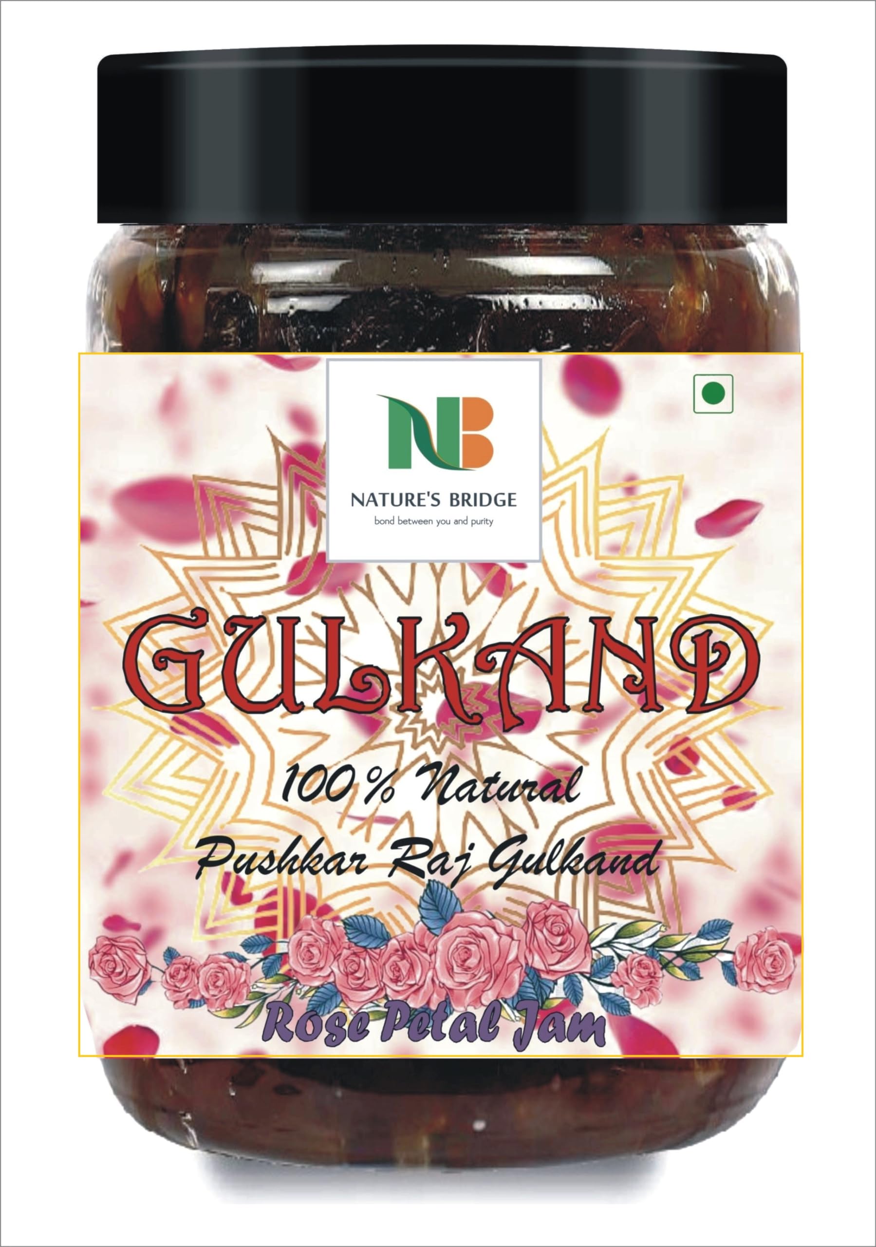 Natures Bridge Natural Gulkand Jar Pack (400 Gm) / Pushkar Raj Gulkand / Rose Petal Jam / Gulkand / Rose Jam - 400 Gm Jar (B08QDMQWGN) Amazon Price History, Amazon Price Tracker