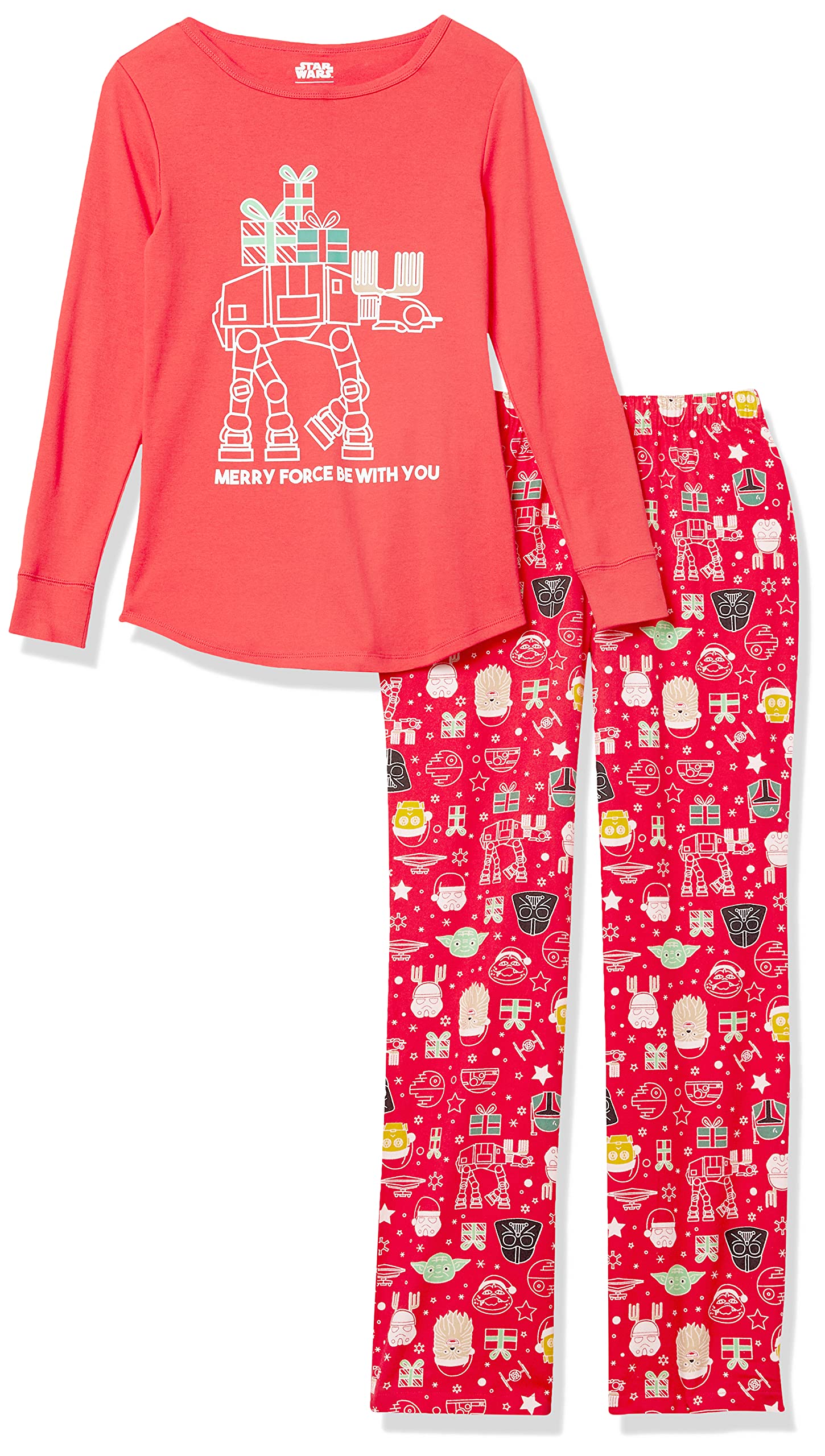 Amazon Essentials Disney | Marvel | Star Wars Set da Notte Pigiama in Flanella Donna