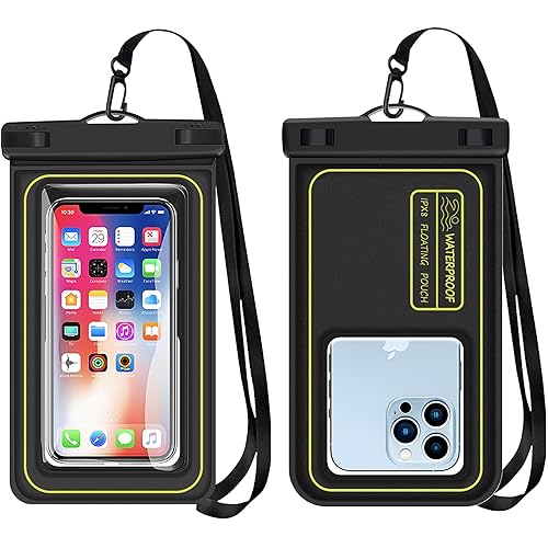 Waterproof Phone Pouch Pack - IPXFloating Waterproof Case with Lanyard for iPhone 15, Jet Ski, Paddle Board Accessories, Pelican Kayak Fishing Waterproof bag iphone 15 accessories jet ski accessories