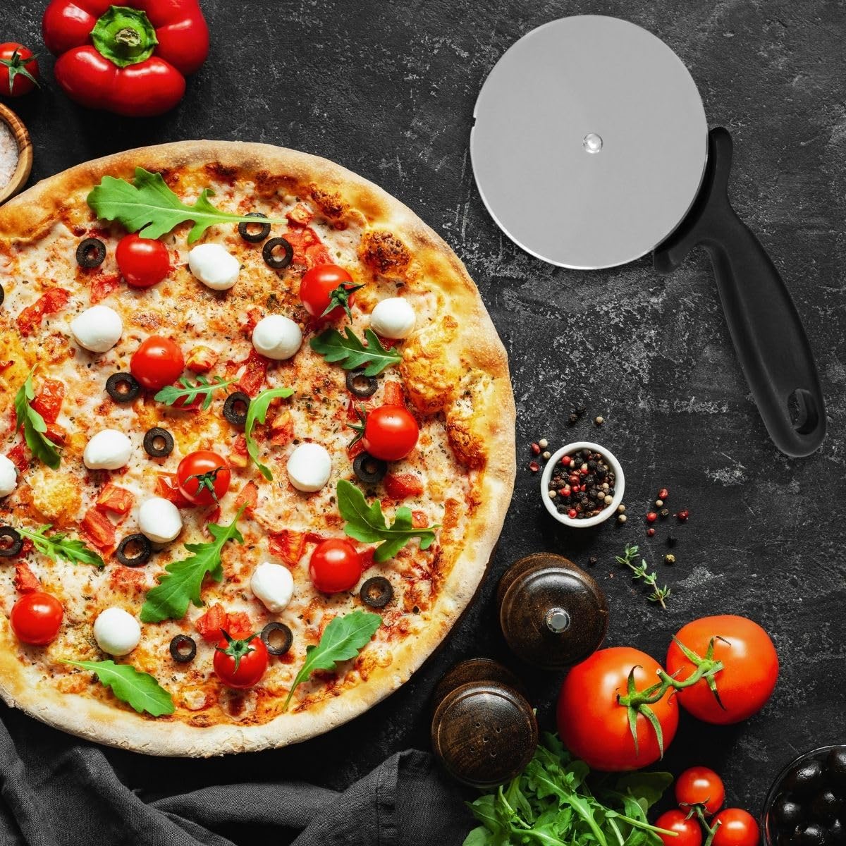 Roulette à Pizza Fackelmann FMprofessional - Couteau à Pizza 21696 - Neuf Sous Emballage