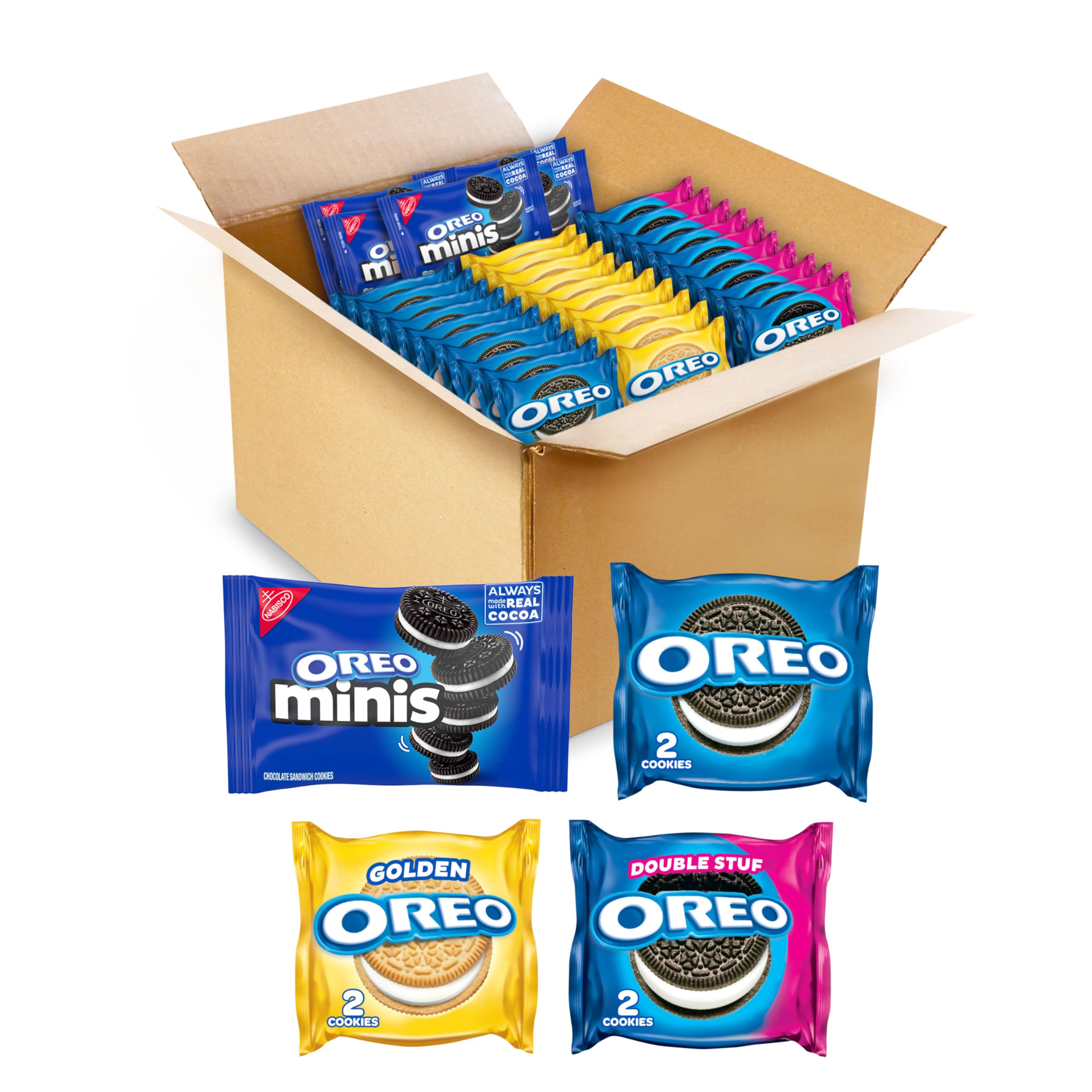 ​​OREO All Stuf Sandwich Cookies Variety Pack, 35 Snack Packs​