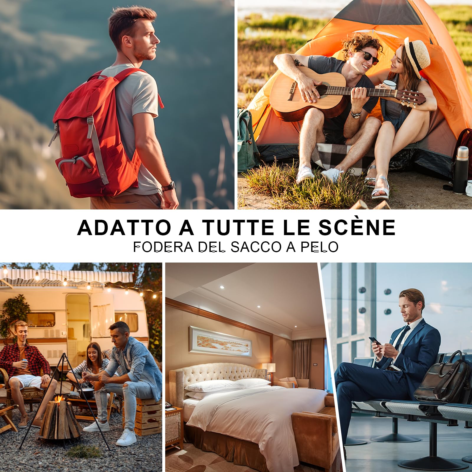 Draps de Sac de Couchage, draps de Sac de Couchage de Camping en Coton, Sacs de Couchage pour Adultes, Ultra légers, Parfaits pour Les Voyages, Le Camping et la randonnée