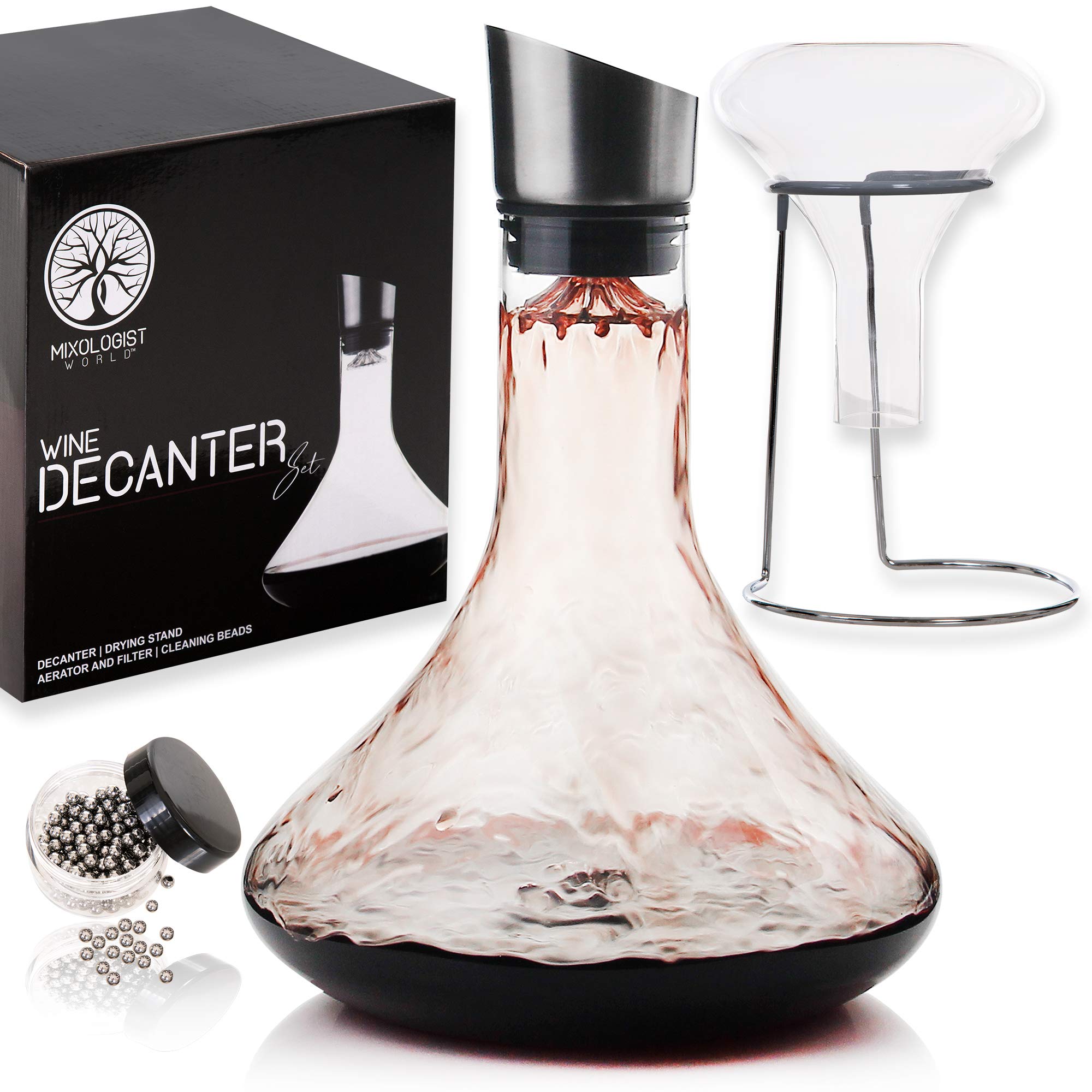 Buy Wine Decanter Set Red Wine Carafe with Built in Aerator, Drying