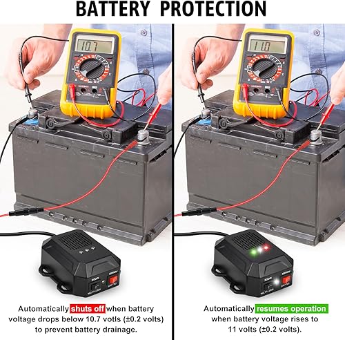 Miniatura 9 de Repelente ultrasónico de roedores para motores de automóvil, 12 V 24 V con cable ultrasónico disuasorio para ratones y ratas con luces