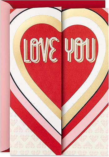 Hallmark Tarjeta del día de San Valentín para marido, esposa, novio, novia (pancarta, Love Everything About You)