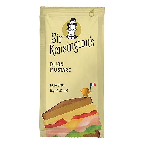 Miniatura 9 de Paquetes de mostaza Sir Kensington To Go, mostaza amarilla, certificado vegano, sin gluten, sin OGM Proyecto verificado, a partir de semillas de