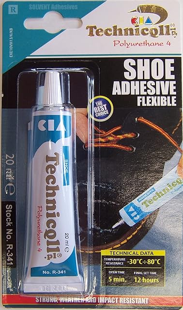 Strong Adhesive Glue for Shoes Leather Rubber Felt Nylon Leatherette Fabrics 20ml New
