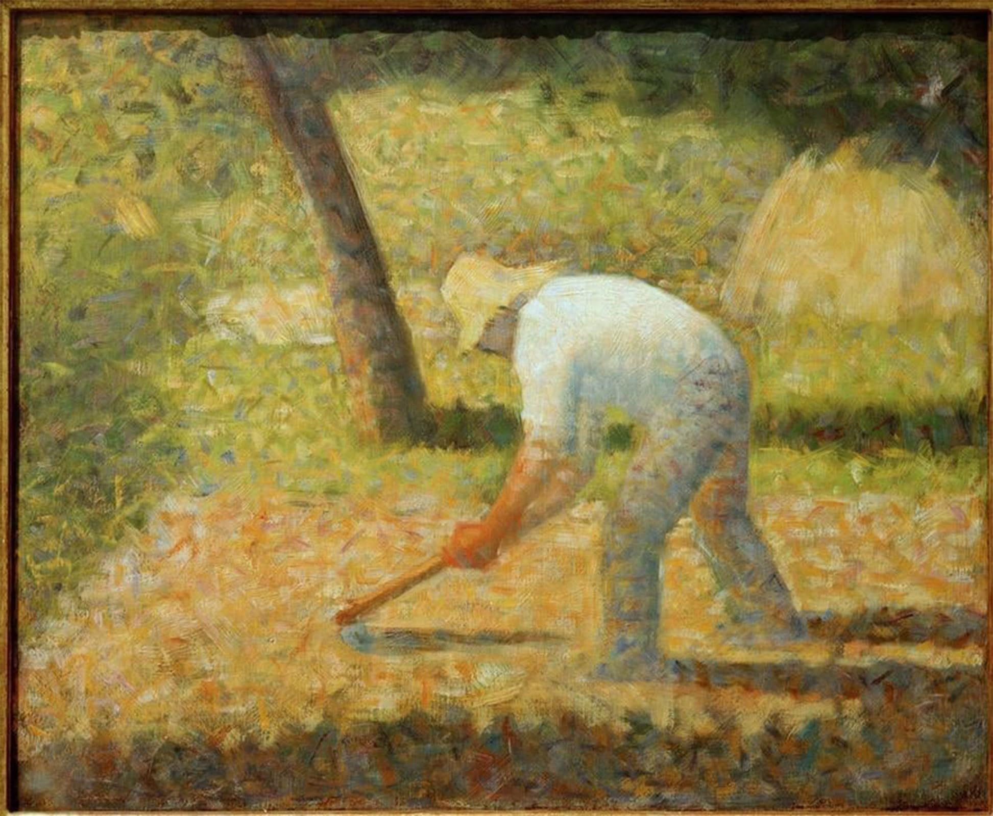 POSTERIIk Famous Animal Posters Vintage Picture Farmer with a Hoe by Georges Seurat Modern Wall Decor for Home Decor 60x90cm