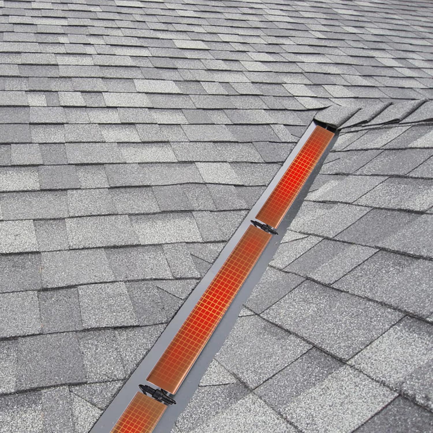 H&G lifestyles 60ft Roof Heat Cable & 24ft Gutter Heater Snow De-Icing Kit Self-Regulating Heatt Cable Ice Dam Prevention